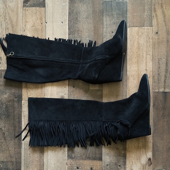 Knee High Suede Fringe Boots Womens CBGELRT Women's Fringe Strap Cowboy  Boots Knee High India Ubuy